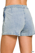 Denim skort stock photo