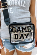 Black Clear PVC Game Day Summer Bag